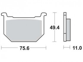 Колодки гальмівні мото TRW MCB509