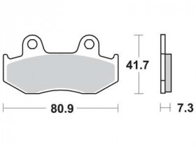Колодки тормозные мото TRW MCB534