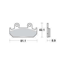 Колодки тормозные мото TRW MCB562