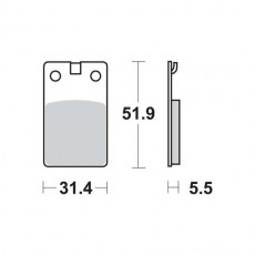 Колодки тормозные мото TRW MCB564
