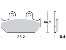 Колодки гальмівні мото TRW MCB571SV