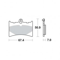 Колодки тормозные мото TRW MCB572SRQ