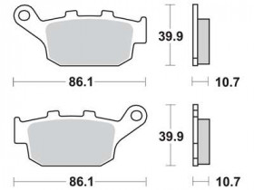 Колодки тормозные мото TRW MCB585SH