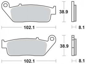 Колодки тормозные мото TRW MCB598SRQ