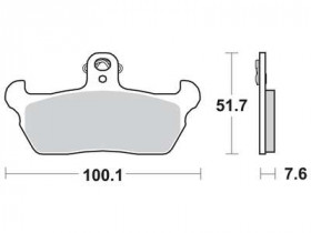 Колодки тормозные мото TRW MCB618