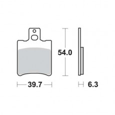 Колодки тормозные мото TRW MCB644EC