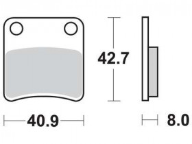 Колодки гальмівні мото TRW MCB647
