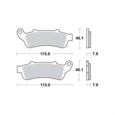 Колодки тормозные мото TRW MCB692SV
