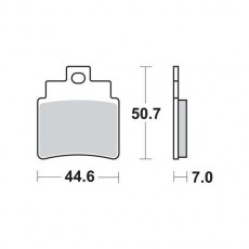 Колодки гальмівні мото TRW MCB732