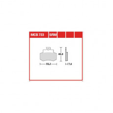 Колодки тормозные мото TRW MCB733