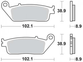 Колодки тормозные мото TRW MCB764SH