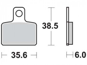 Колодки тормозные мото TRW MCB767