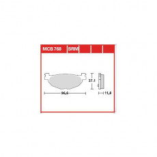 Колодки тормозные мото TRW MCB768