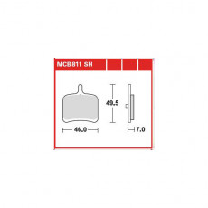 Колодки тормозные мото TRW MCB811SH