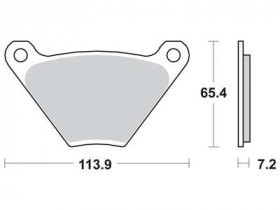 Колодки гальмівні мото TRW MCB97