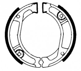 Колодки барабанные мото FERODO FSB740