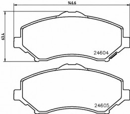 Колодки тормозные дисковые TEXTAR 2460402