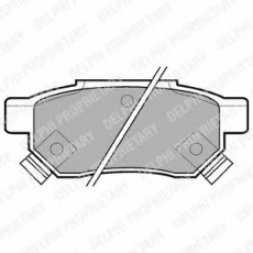 Колодки тормозные дисковые DELPHI LP625