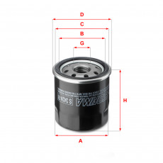Фільтр масляний SOFIMA S3424R