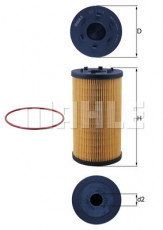 Фильтр масляный MAHLE/KNECHT OX 1306D