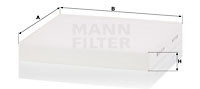 Фільтр салону MANN-FILTER CU 23 024