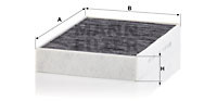 Фільтр салону вугільний MANN-FILTER CUK 28 016