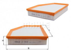 Фільтр повітряний MAHLE/KNECHT LX4625