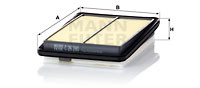 Фільтр повітряний MANN-FILTER C26280