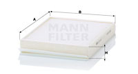 Фільтр салону MANN-FILTER CU25027