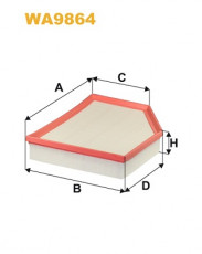 Фільтр повітряний WIX WA9864