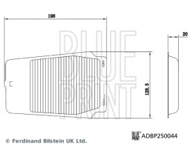 Фільтр салону BLUE PRINT ADBP250044