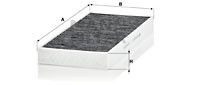 Фільтр салону вугільний MANN-FILTER CUK 36 003