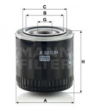 Фільтр масляний MANN-FILTER W 920/84