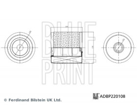 Фільтр повітряний BLUE PRINT ADBP220108