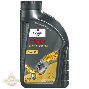 Fuchs Моторна олива FUCHS TITAN GT1 FLEX 34 5W-30 - Заображення 2
