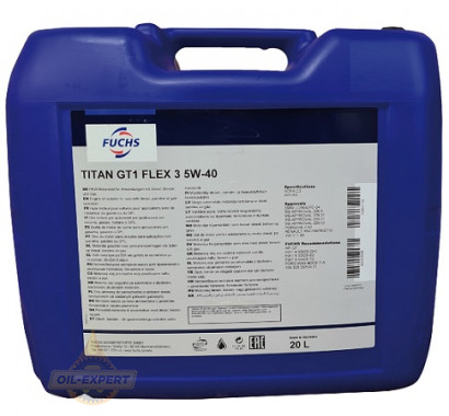Fuchs Моторна олива FUCHS TITAN GT1 FLEX 3 5W-40 - Заображення 3