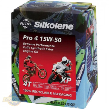 Silkolene Моторное масло SILKOLENE PRO 4 15W-50 - Картинка 3