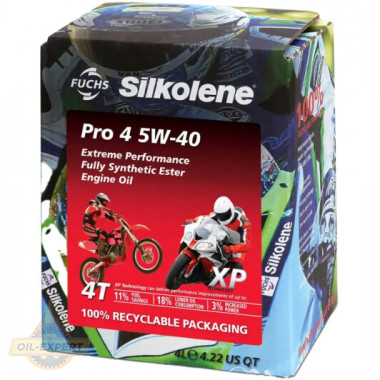 Silkolene Моторна мото олива SILKOLENE PRO 4 5W-40 - Заображення 2
