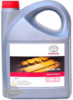 Toyota Моторное масло TOYOTA ENGINE OIL SEMI-SYNTHETIC 10W-40 (0888080825, 0888080826) - Картинка 1