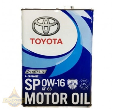 Toyota Моторна олива TOYOTA MOTOR OIL SP 0W-16 (0888013105) - Заображення 1