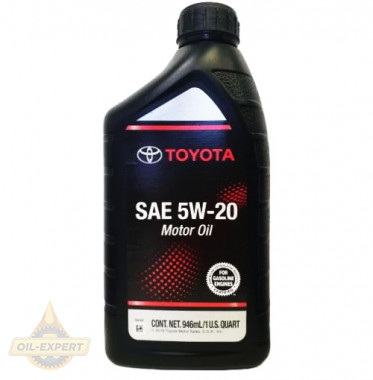 Toyota Моторна олива TOYOTA MOTOR OIL 5W-20 (002791QT20) - Заображення 1