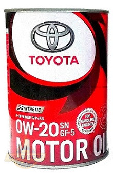 Toyota Моторна олива TOYOTA MOTOR OIL SN GF-5 0W-20 (0888012605, 0888012606) - Заображення 2