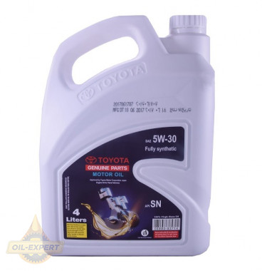 Toyota Моторна олива TOYOTA MOTOR OIL SN 5W-30 (0888083322, 0888083714) - Заображення 1