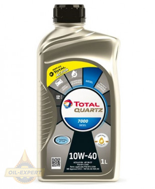 Total Моторна олива TOTAL QUARTZ DIESEL 7000 10W-40 - Заображення 2