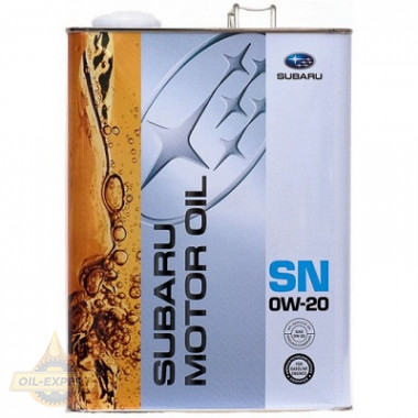 Subaru Моторное масло SUBARU MOTOR OIL SN 0W-20 (K0215Y0274) - Картинка 1