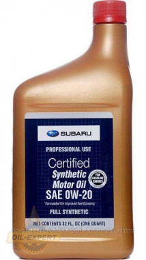 Subaru Моторное масло SUBARU MOTOR OIL 0W-20 (SOA427V1325, SOA427V1310) - Картинка 2