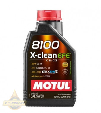 Motul Моторна олива MOTUL 8100 X-CLEAN EFE 5W-30 - Заображення 2