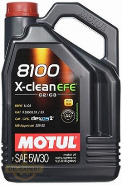 Motul Моторна олива MOTUL 8100 X-CLEAN EFE 5W-30 - Заображення 1