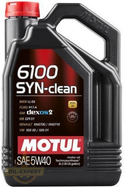 Motul Моторное масло MOTUL 6100 SYN-CLEAN 5W-40 - Картинка 1