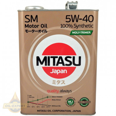 Mitasu Моторное масло MITASU MOLY-TRiMER SM 5W-40 - Картинка 1